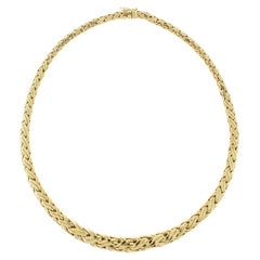 Tiffany & Co. Byzantine Weave Necklace – 14k Yellow Gold