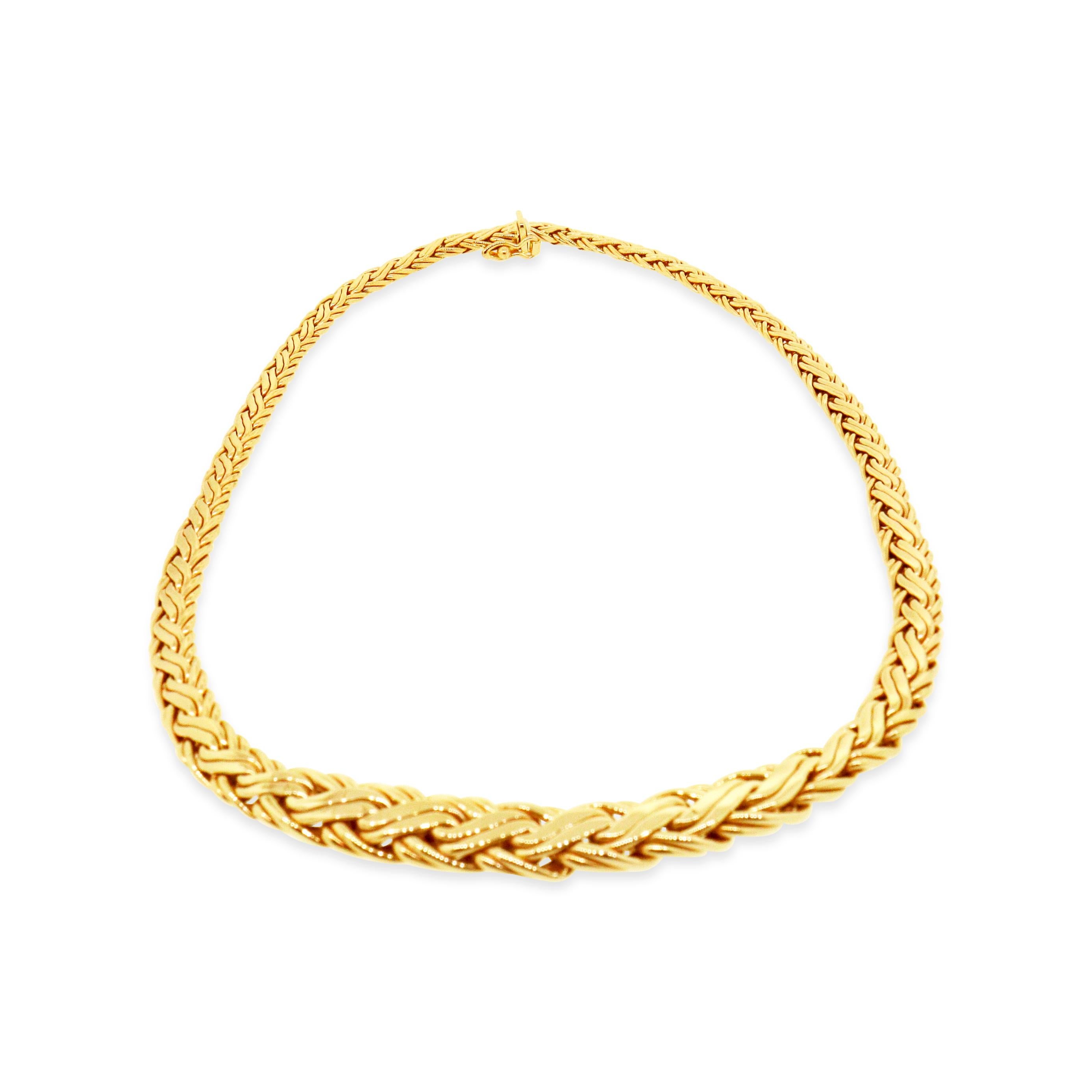 Tiffany & Co. Byzantine Weave Necklace In Good Condition In New York, NY