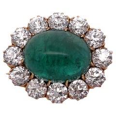 Tiffany & Co Cabochon Emerald Brooch