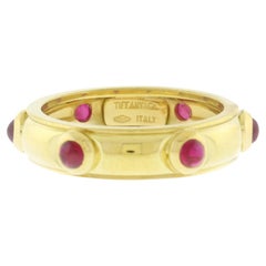 Retro Tiffany & Co. Cabochon Ruby Band Ring