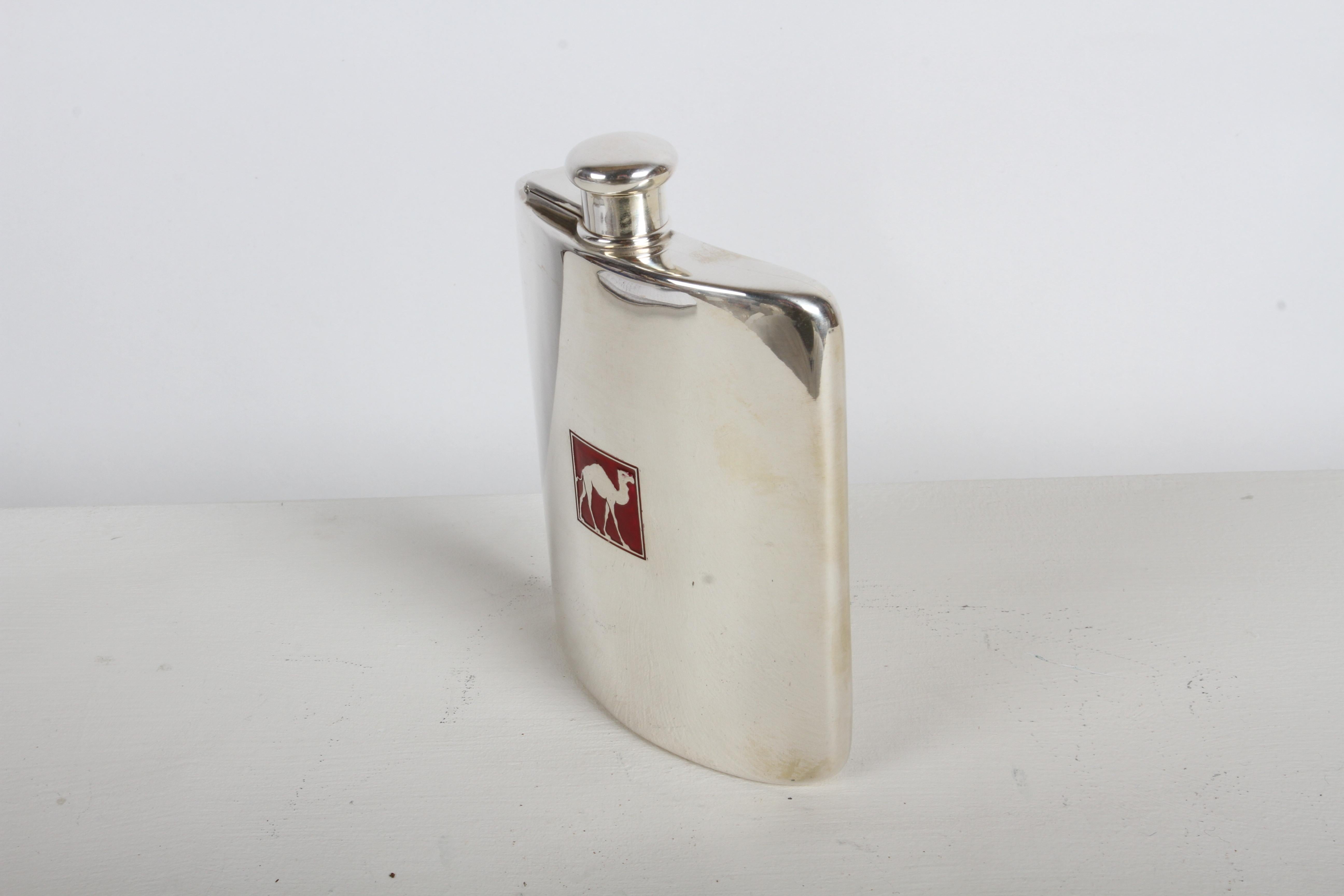 Tiffany & Co Kamel 1920er Jahre Deco Gentleman's Sterling Silber Tasche oder Flachmann von im Angebot 4