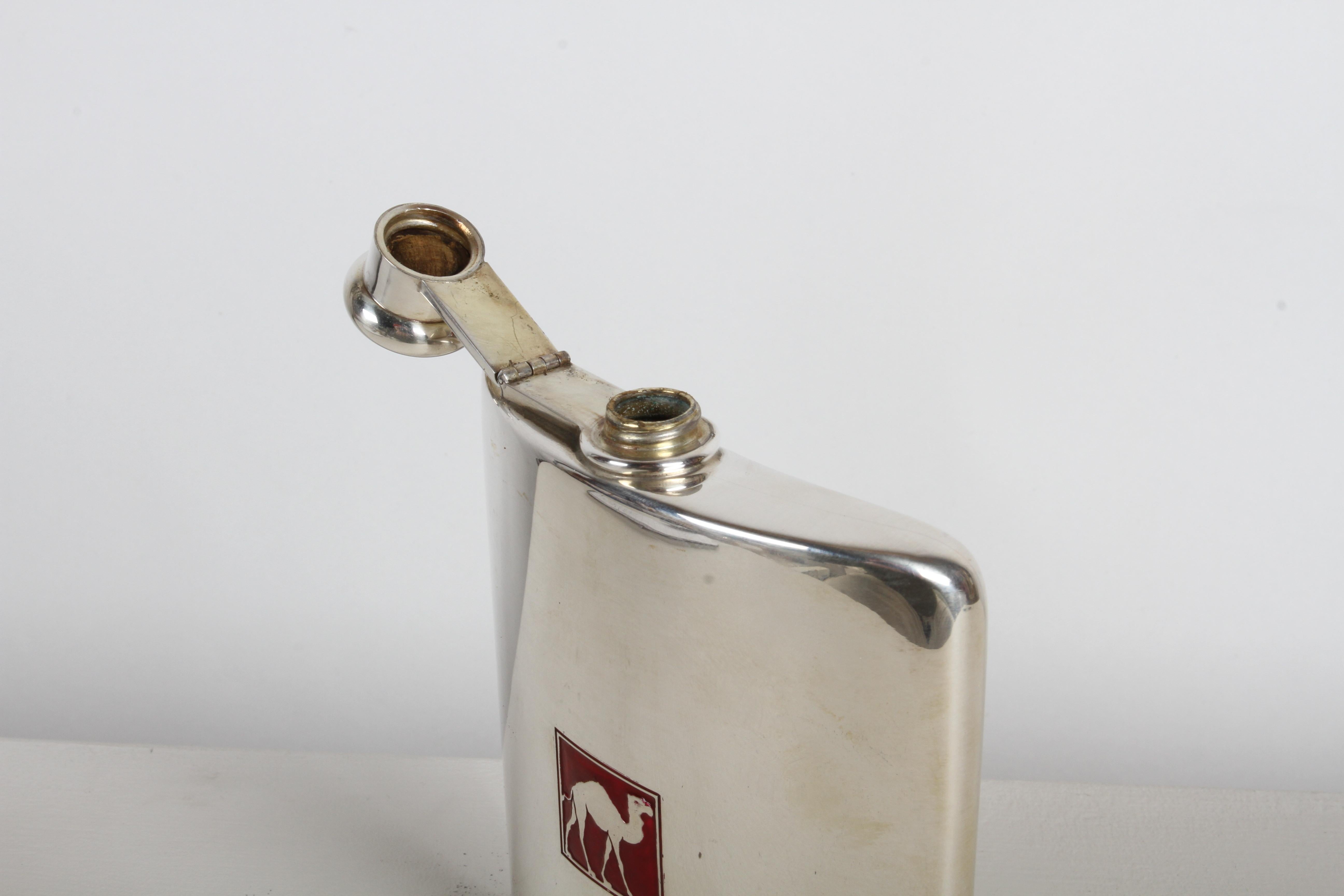 Tiffany & Co Kamel 1920er Jahre Deco Gentleman's Sterling Silber Tasche oder Flachmann von im Angebot 10