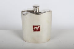 Tiffany & Co Camel 1920s Deco Gentleman's Sterling Silver Pocket or Hip Flask