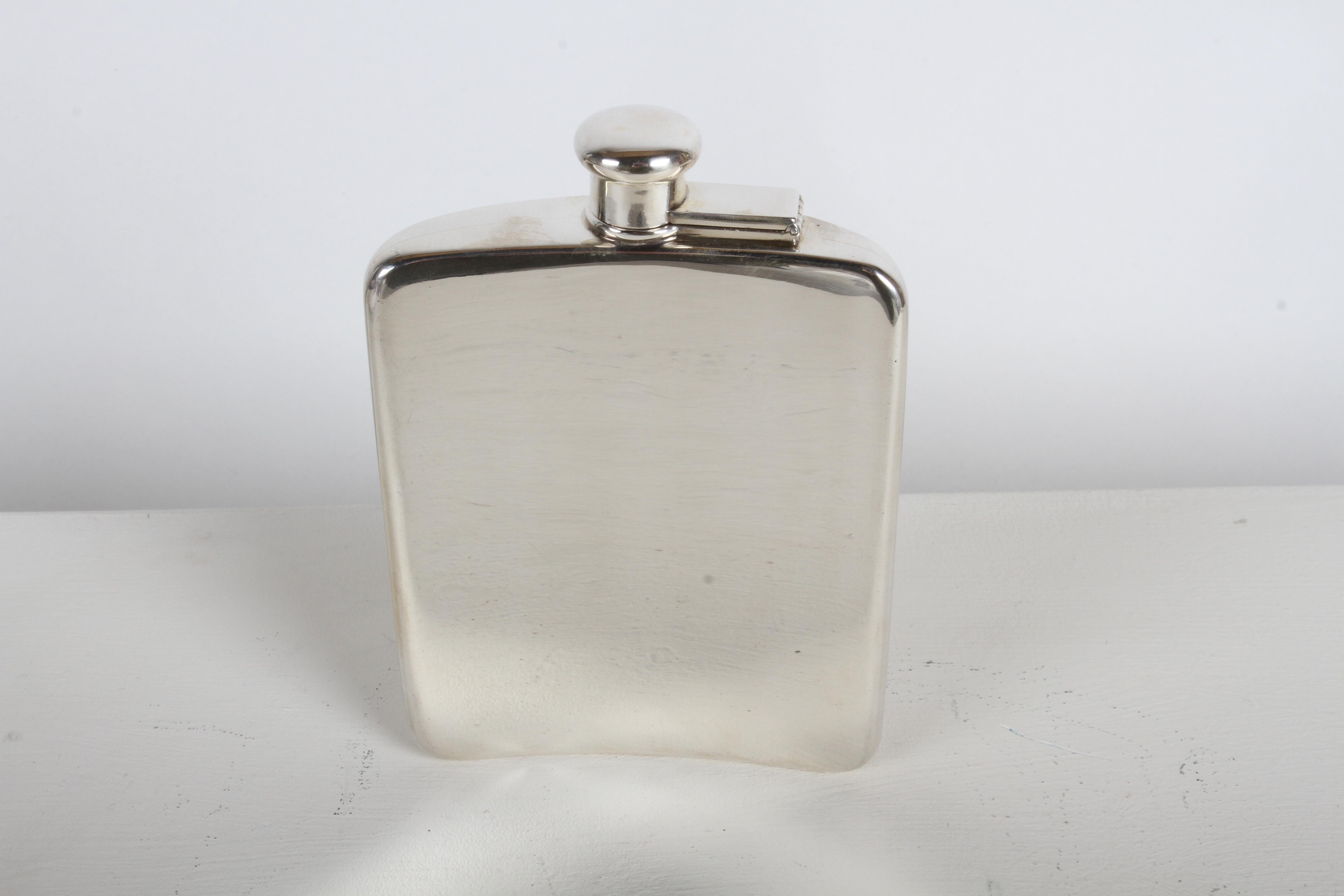 Tiffany & Co Kamel 1920er Jahre Deco Gentleman's Sterling Silber Tasche oder Flachmann von im Angebot 1