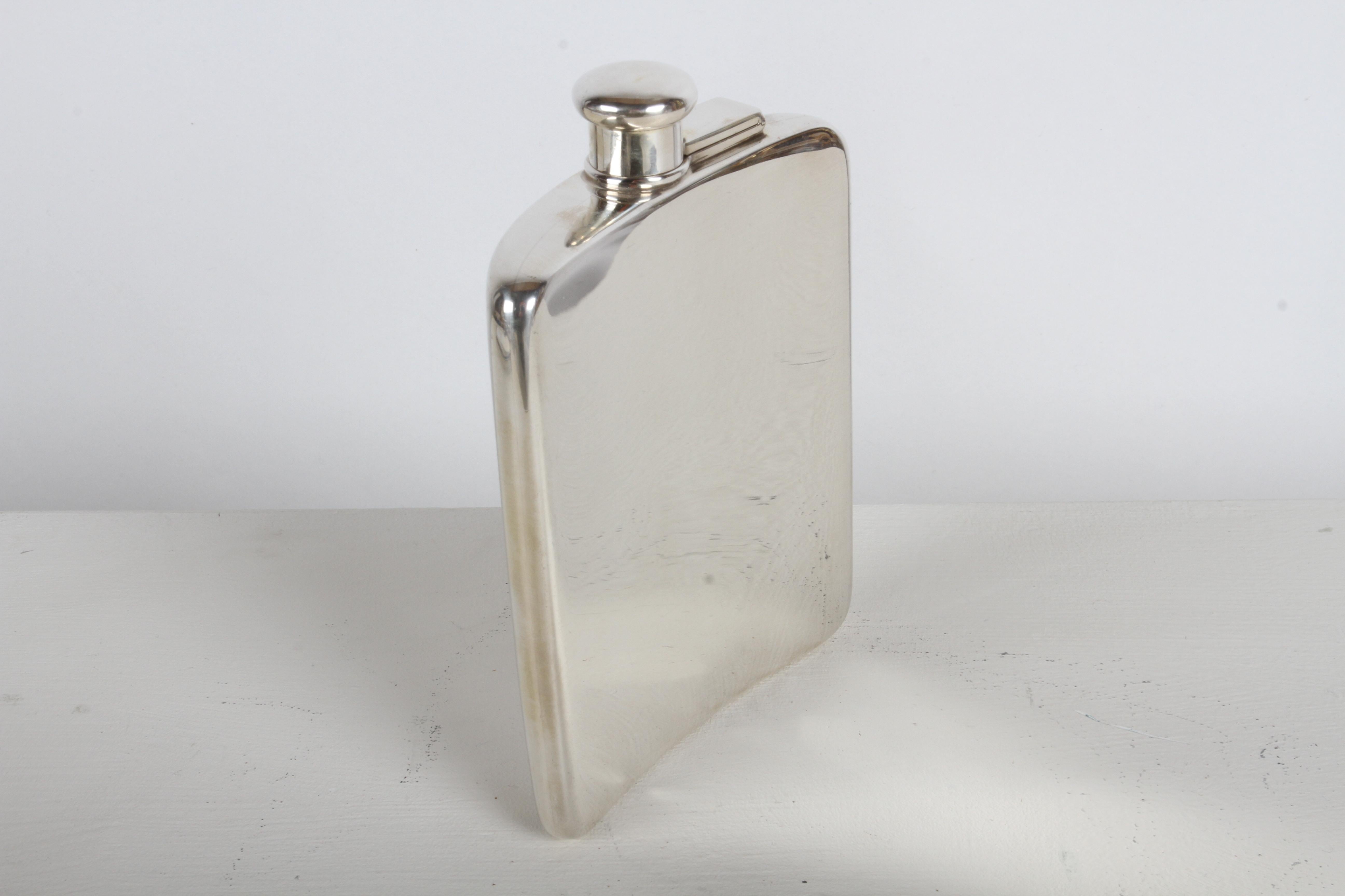 Tiffany & Co Kamel 1920er Jahre Deco Gentleman's Sterling Silber Tasche oder Flachmann von im Angebot 2