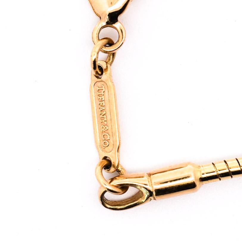 De las mujeres Tiffany & Co. Colgante de Cornalina en Collar de Cadena de Serpiente de Oro de 18K