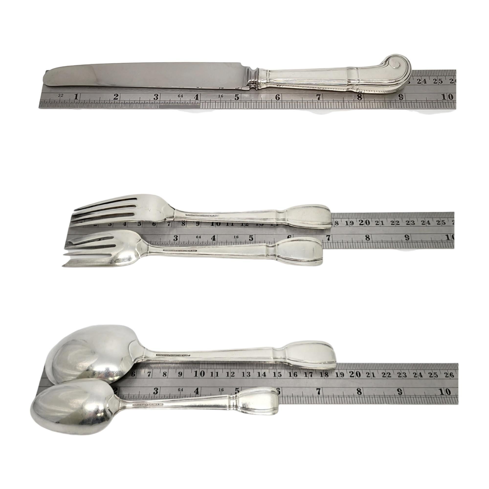 Tiffany & Co. Castilian in argento Sterling 5pc Place Setting w/Monogram #19061 in vendita 6