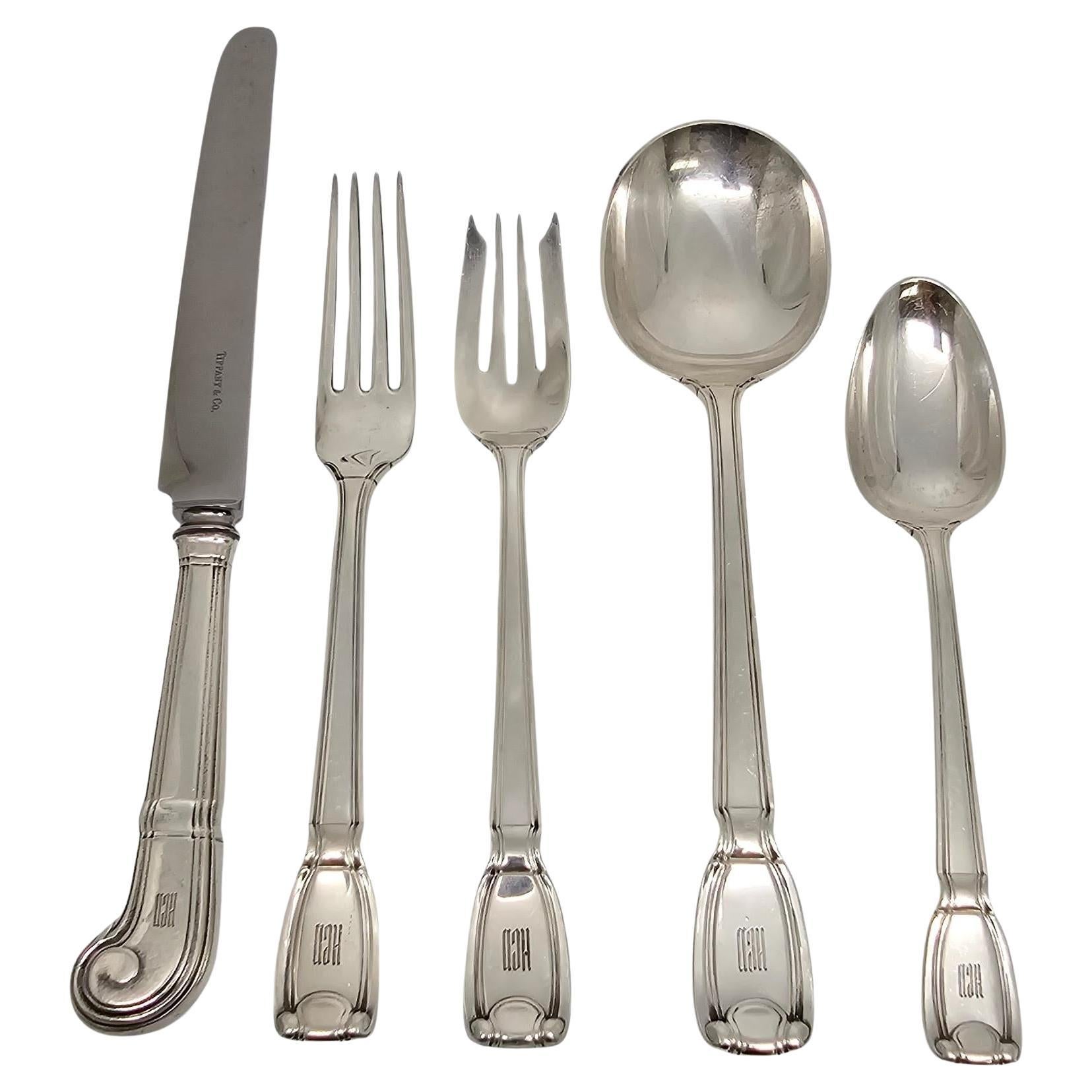 Tiffany & Co. Castilian in argento Sterling 5pc Place Setting w/Monogram #19061