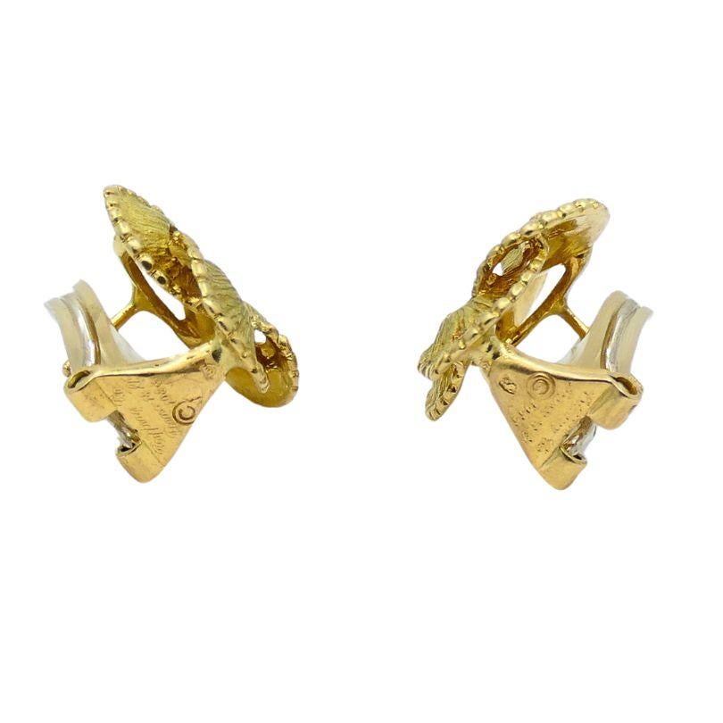 Tiffany & Co. Celtic Knot Gold Earrings For Sale 2