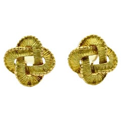 Tiffany & Co. Celtic Knot Gold Earrings