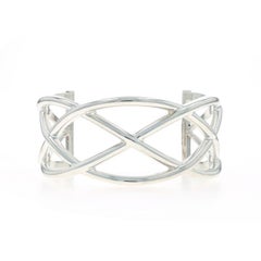 Tiffany & Co. Celtic Knot Weave Cuff Bracelet 6 1/4" - Sterling Silver 925