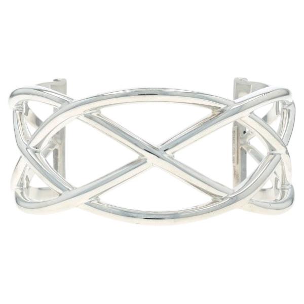 Tiffany & Co. Celtic Knot Weave Cuff Bracelet 6 1/4" - Sterling Silver 925