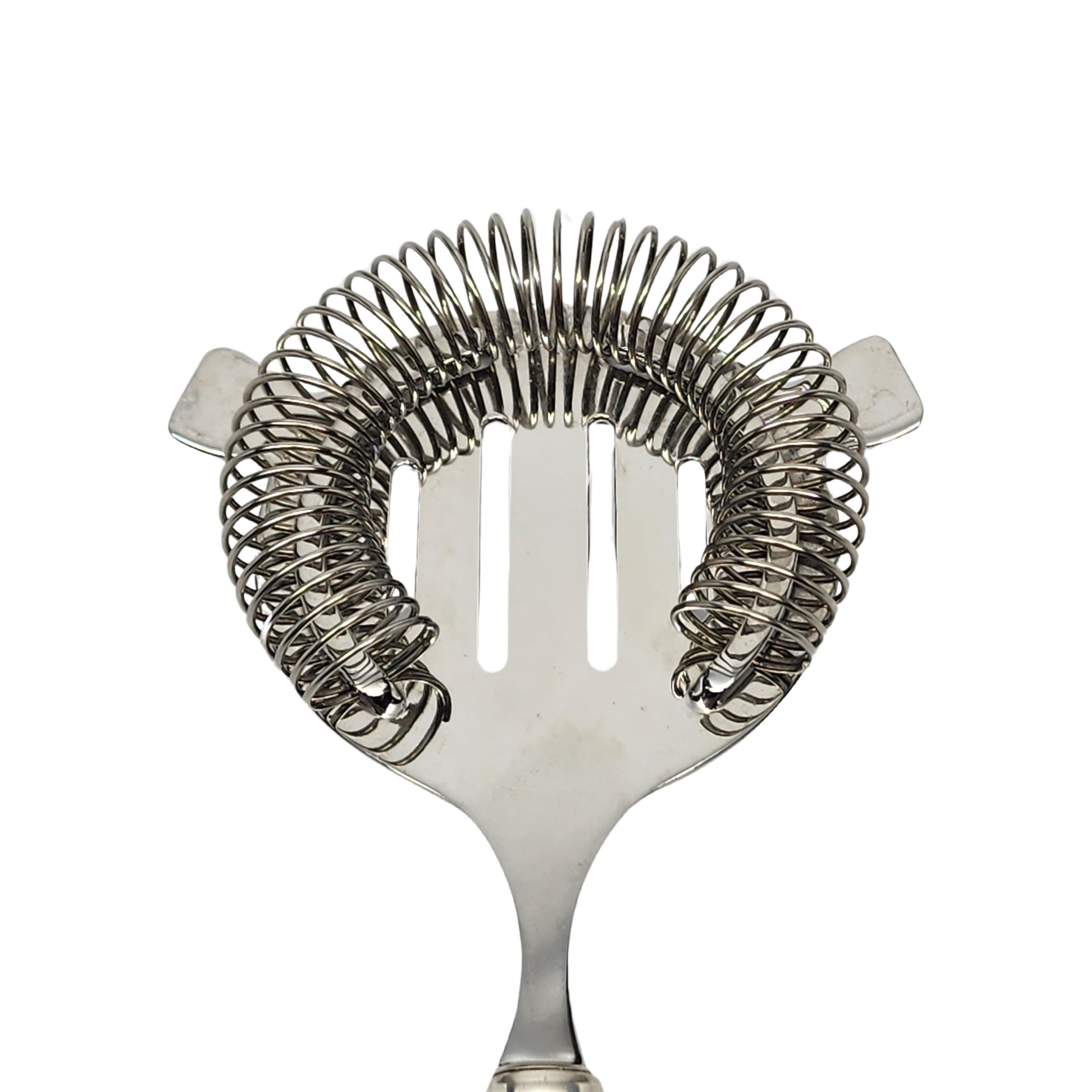 Modern Tiffany & Co Century Sterling Silver Handle Cocktail Strainer 8 1/4