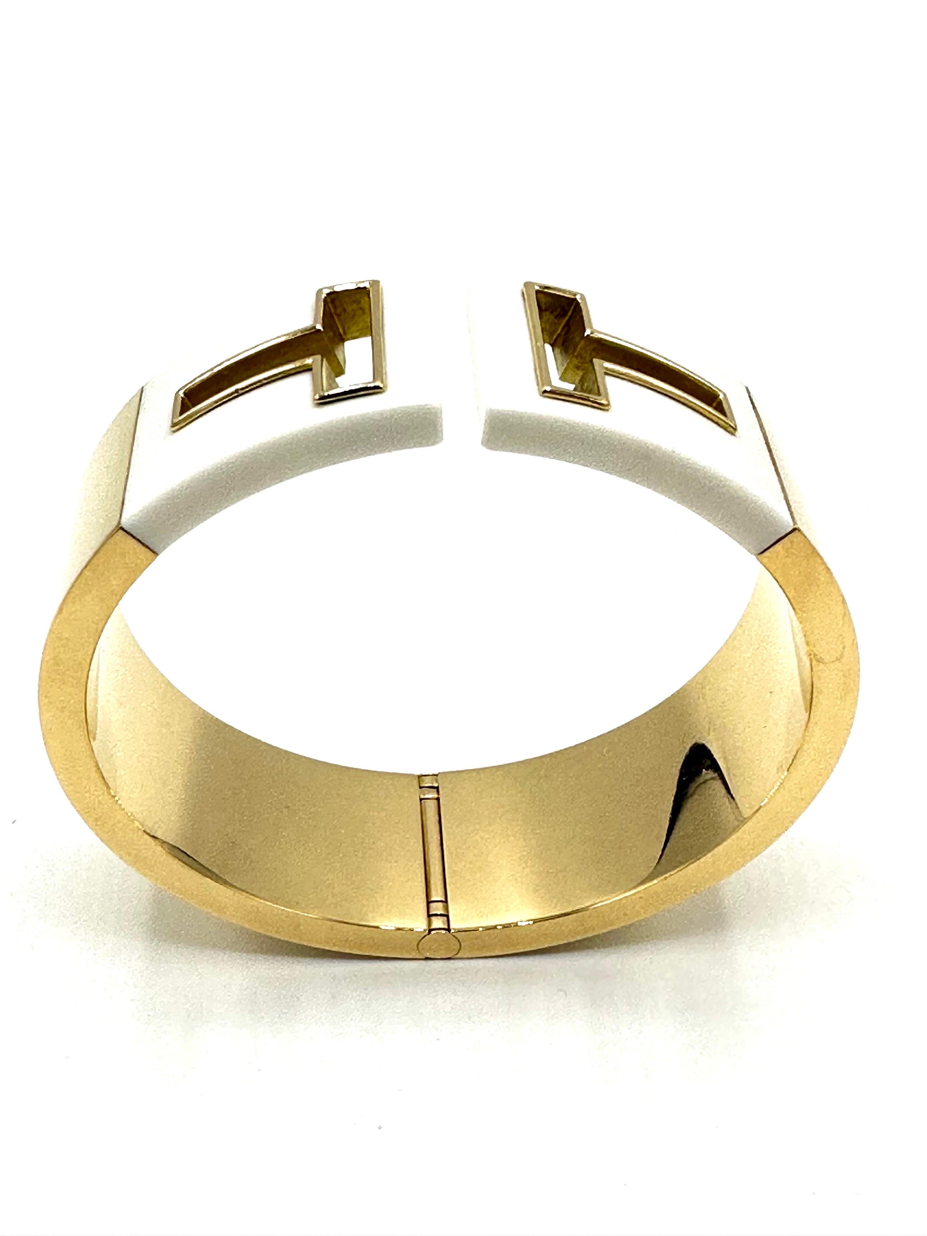 Modern Tiffany & Co. Ceramic & 18K Yellow Gold 