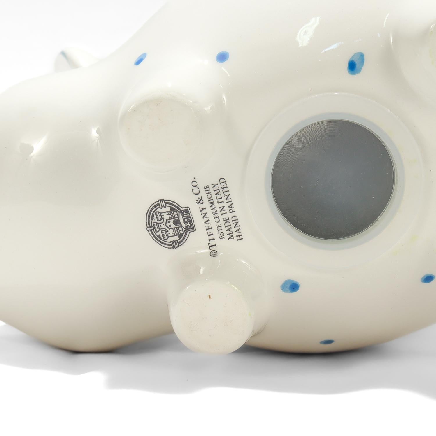 Tiffany & Co. Ceramic Piggy Bank by Este Ceramiche 5