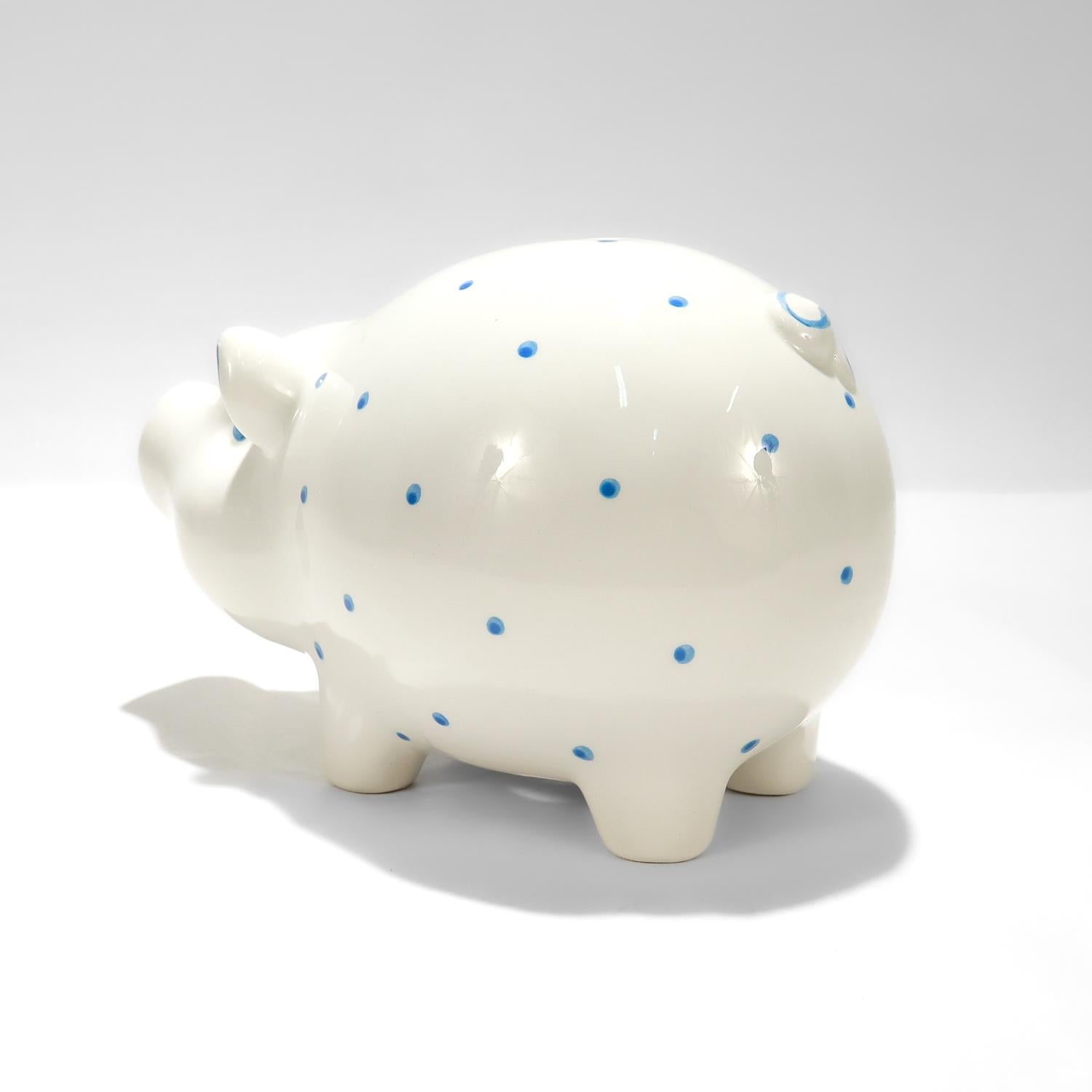 Tiffany & Co. Ceramic Piggy Bank by Este Ceramiche In Good Condition In Philadelphia, PA