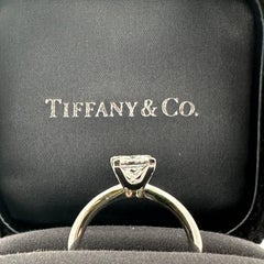 Tiffany & Co. Certificate .93CT F VVS2 Platin Solitär Verlobungsring