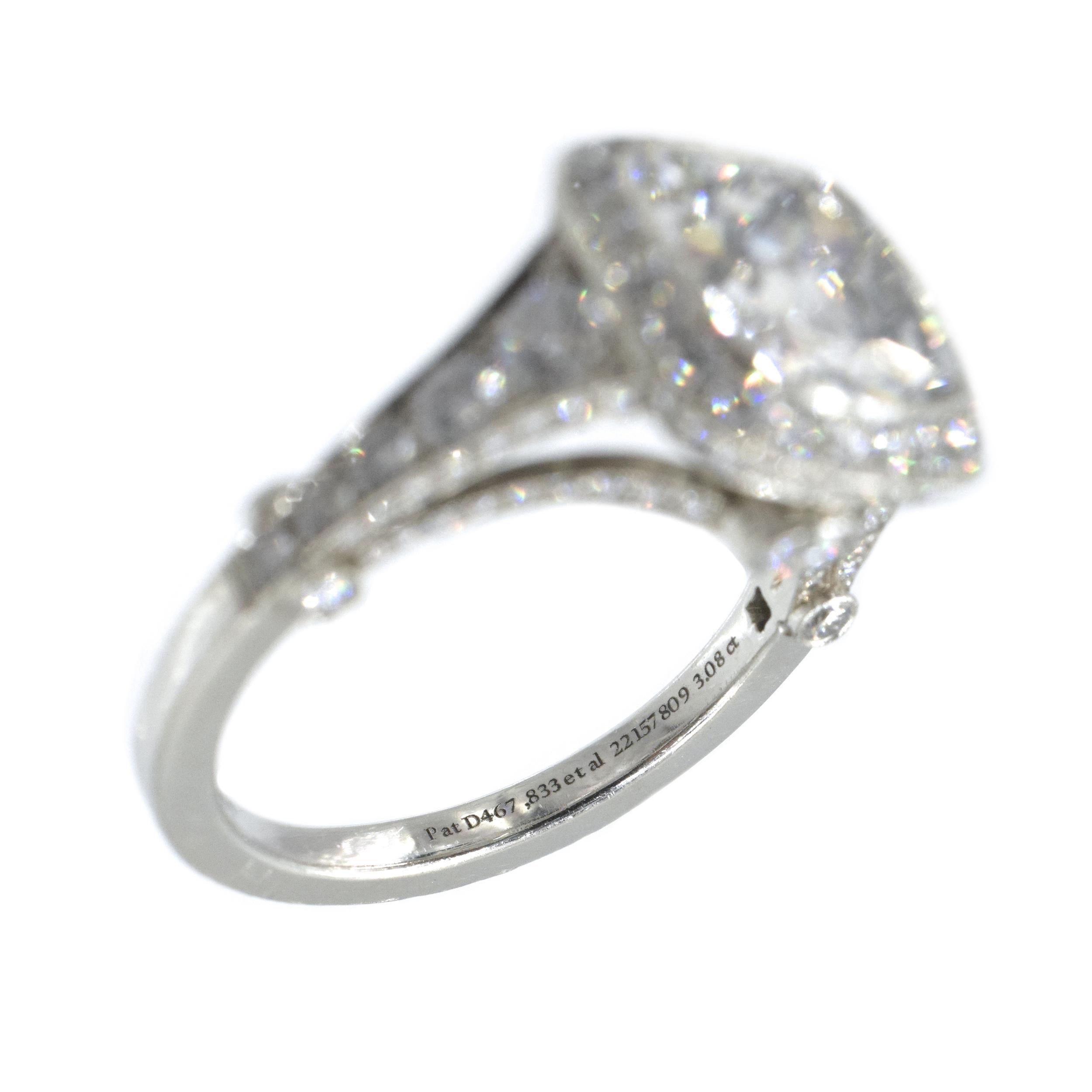 Women's Tiffany & Co.   'Legacy' Cushion Diamond Ring For Sale