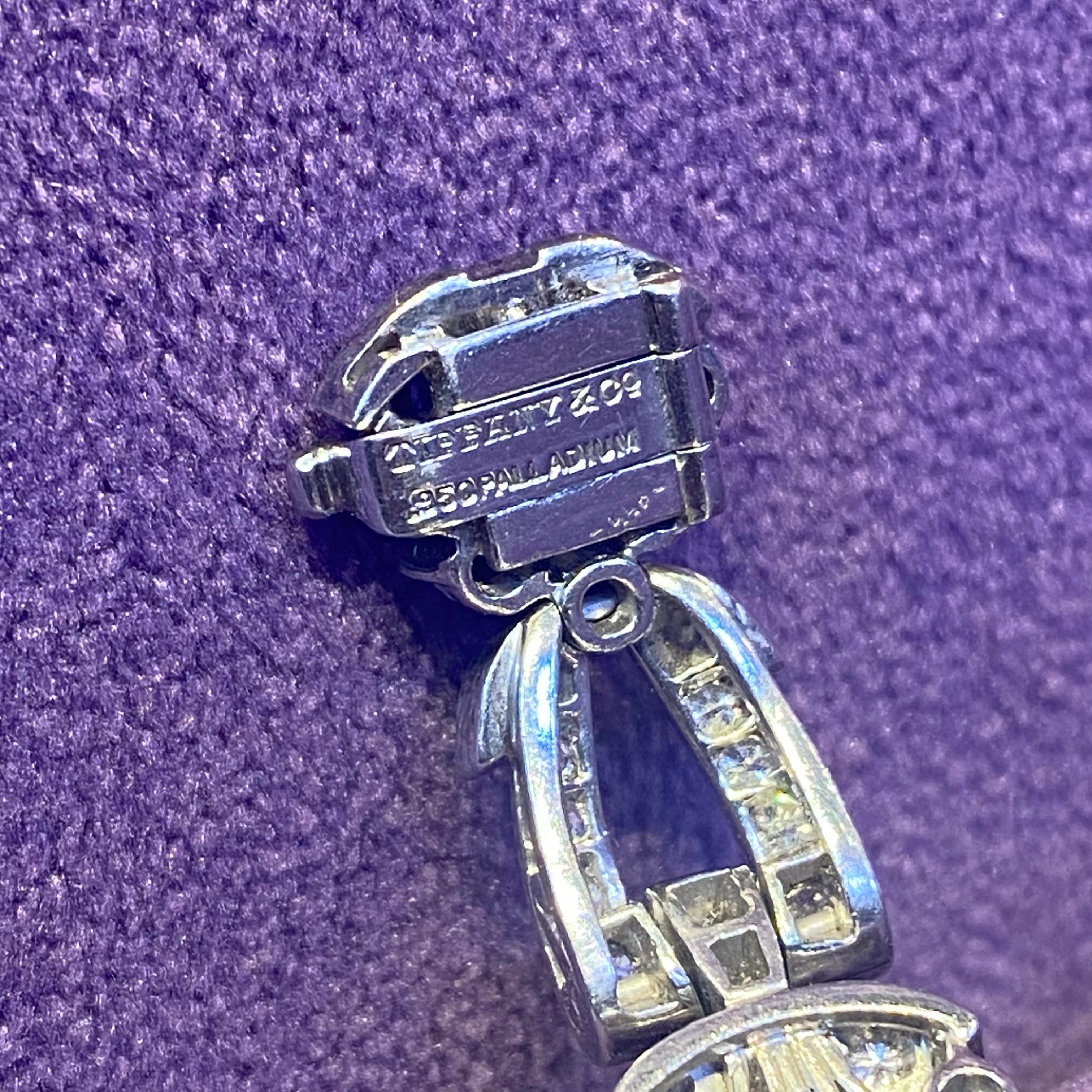 Tiffany & Co. Certified Natural Burmese Sapphire & Diamond Bracelet 1