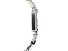 Tiffany & Co. CH Meylan Platinum Large Step Cut Carre Diamond Watch Bracelet