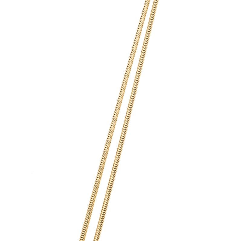 Tiffany & Co. Chain Feather 18k Yellow Gold Lariat Wrap Necklace im Zustand „Gut“ in Dubai, Al Qouz 2