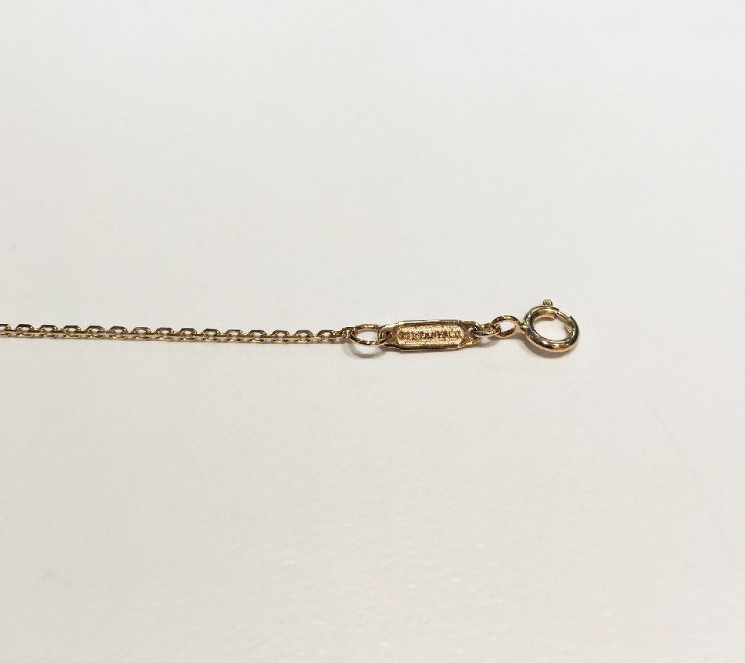 Brand Tiffany & Co 
Metal 18K Rose Gold
Chain Length 18'' Long 
Chain is not adjustable
Chain weight 2.0gr
Gender Women 
Condition New, never worn
Comes with Tiffany & Co pouch