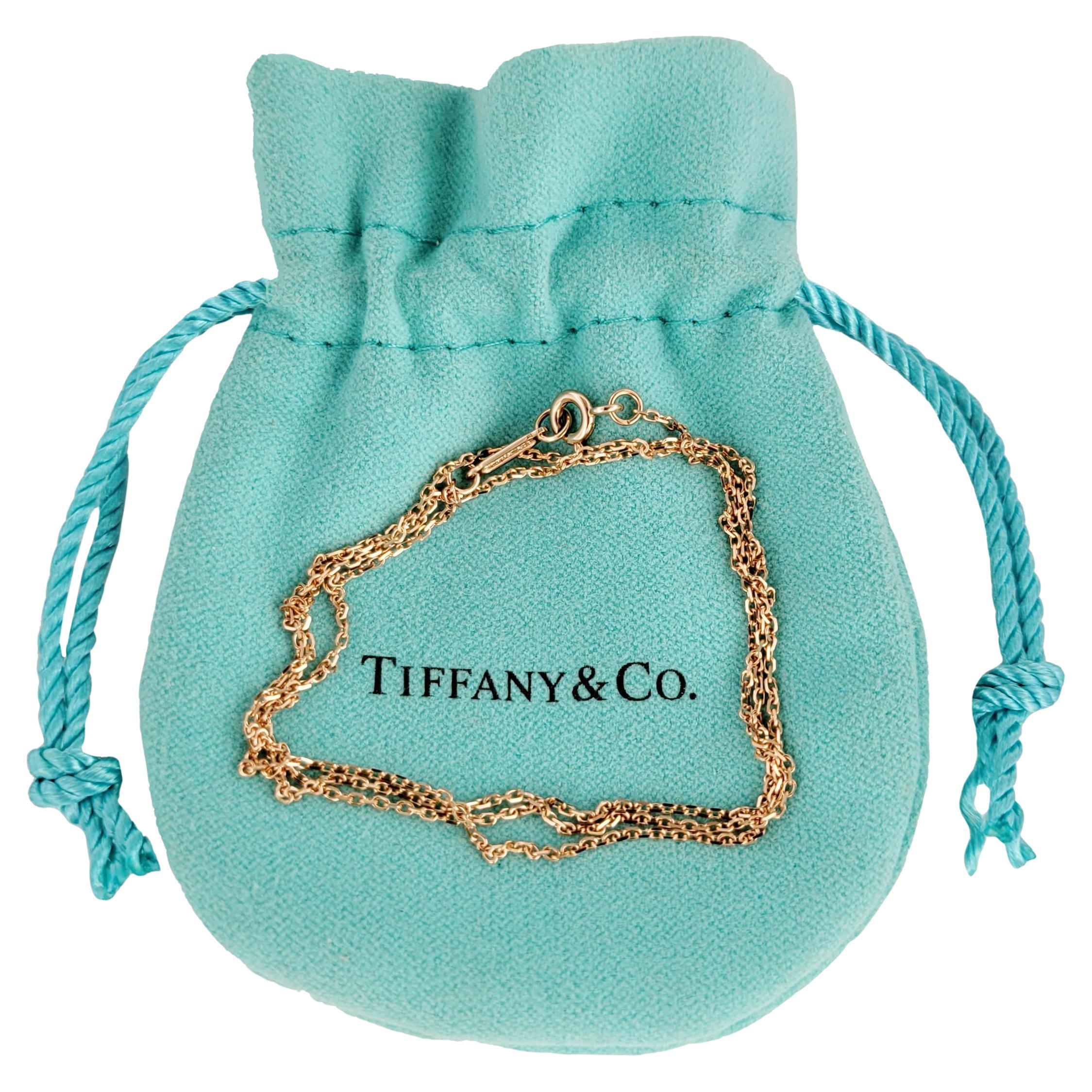 Tiffany 
co Chain in Rose Gold 20

 Long