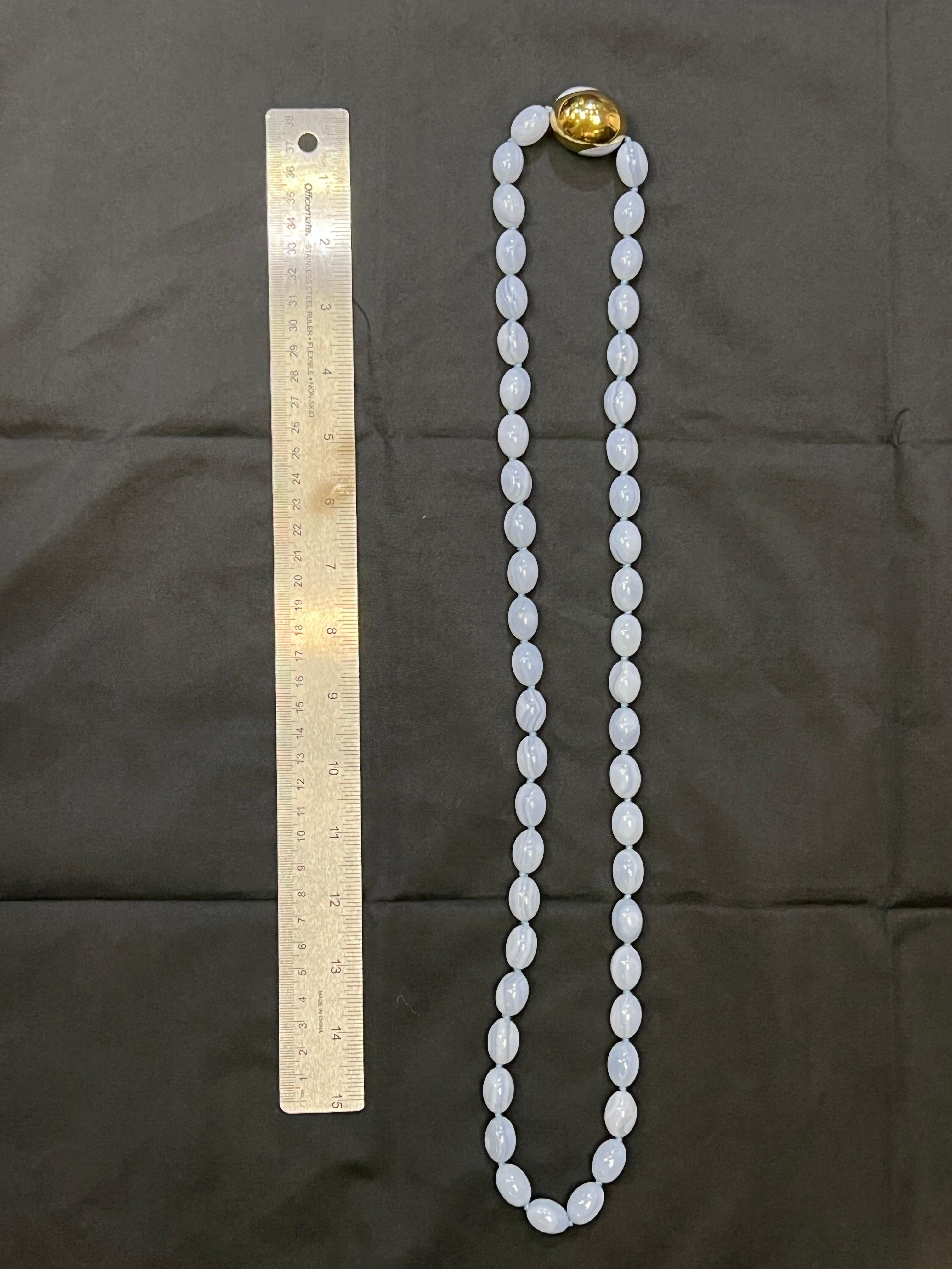 Tiffany & Co - Collier de perles en calcédoine 2