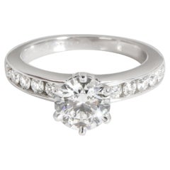 Tiffany & Co. Channel Diamond Engagement Ring in Platinum H VS1 1.71 CTW