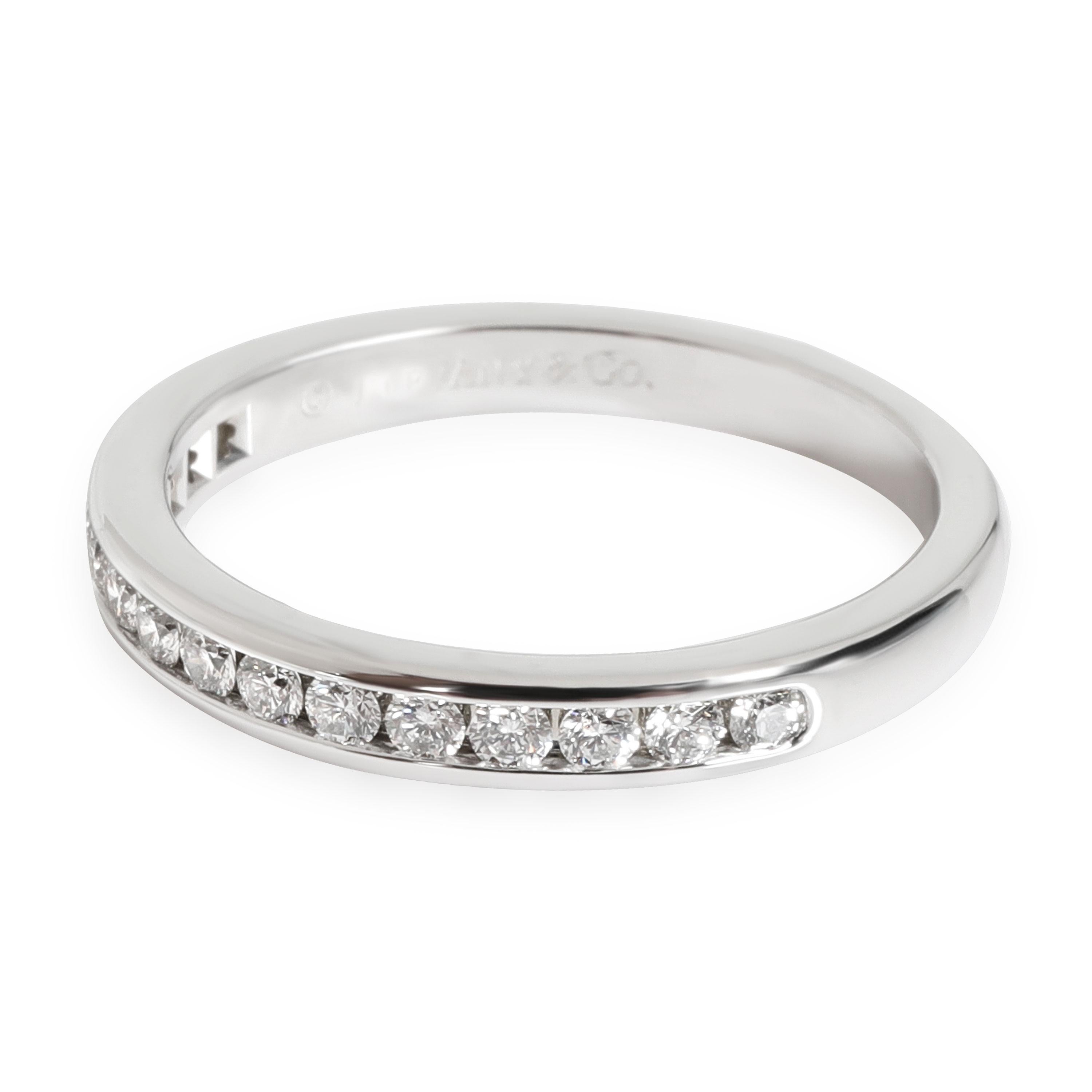 Tiffany & Co. Channel Diamond Wedding Band in Platinum 0.24 CTW In Excellent Condition In New York, NY