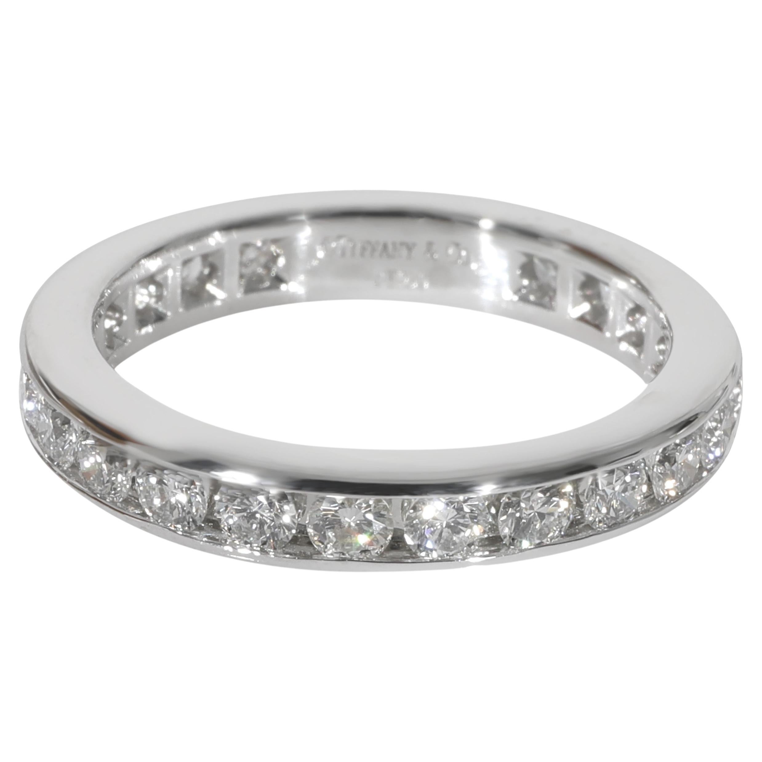 Tiffany & Co. Channel Set Diamond Eternity Band in Platinum 1.00 CTW For Sale