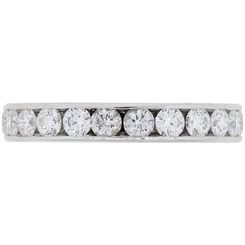 Tiffany & Co. Channel Set Diamond Eternity Ring