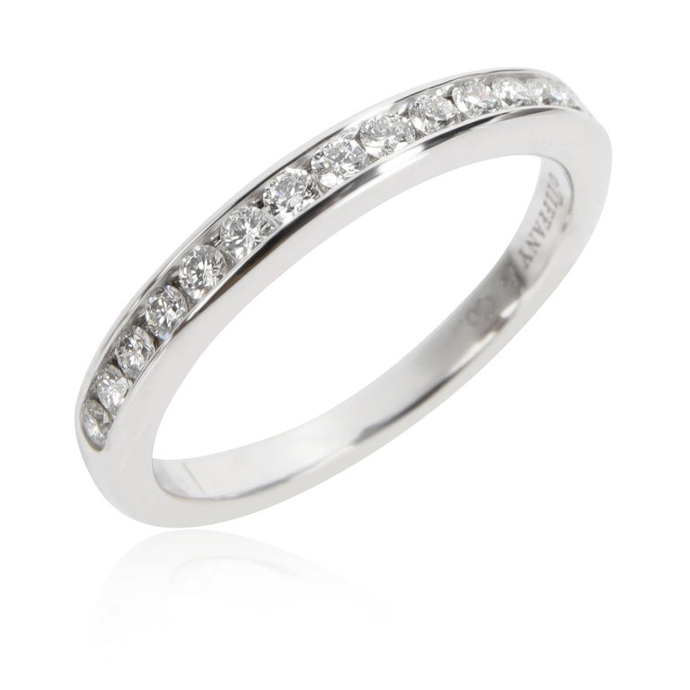 Tiffany and Co. Channel Set Diamond Wedding Band in Platinum 0.17 CTW ...