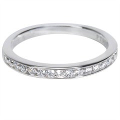 Tiffany & Co. Channel Set Diamond Wedding Band in Platinum 0.24 Carat