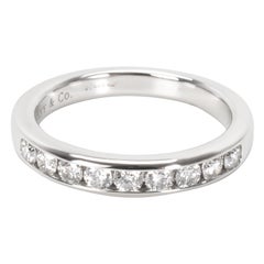 Tiffany & Co. Channel Set Diamond Wedding Band in Platinum '0.24 CTW'