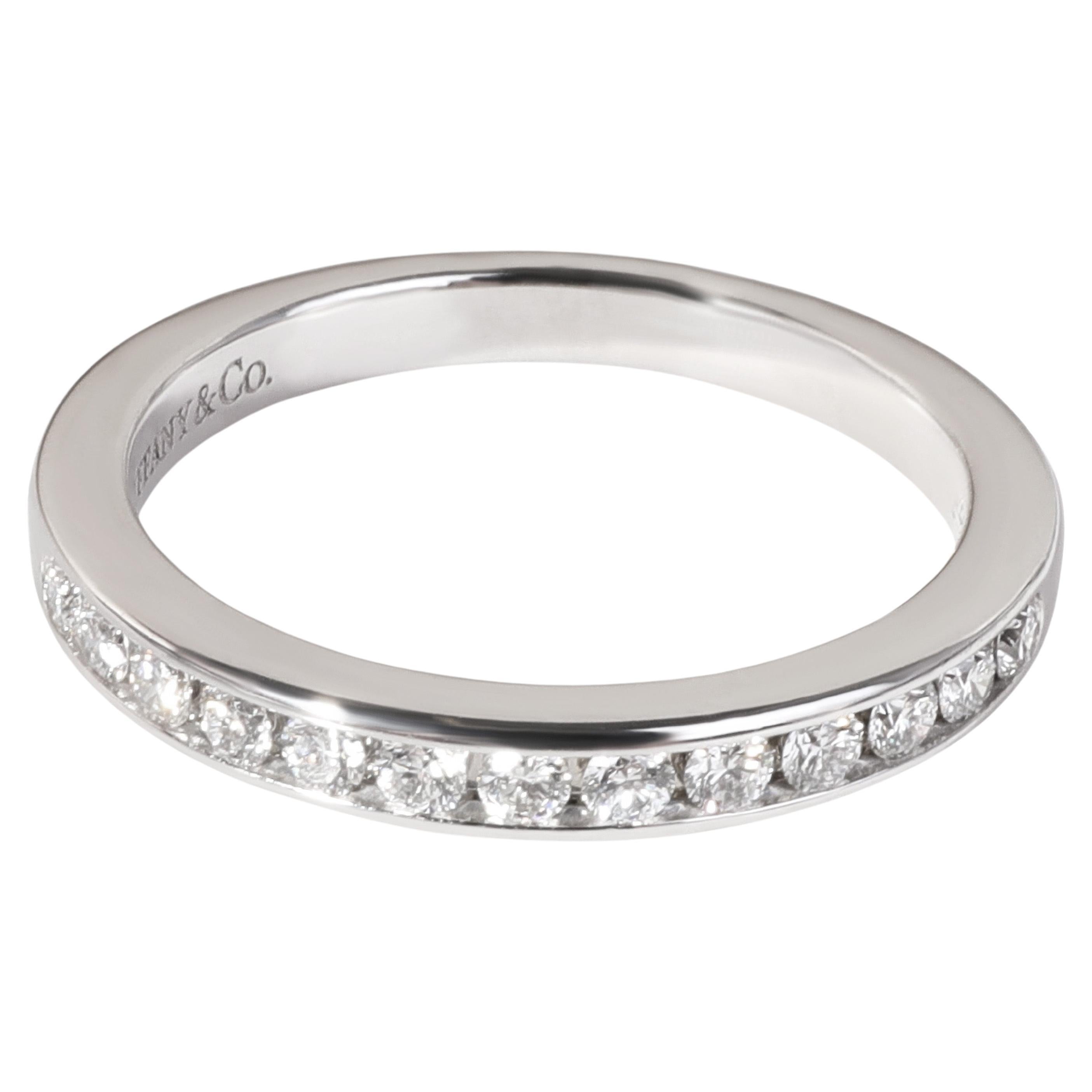 Tiffany & Co. Channel Set Diamond Wedding Band in Platinum, '0.24 Ctw' For Sale