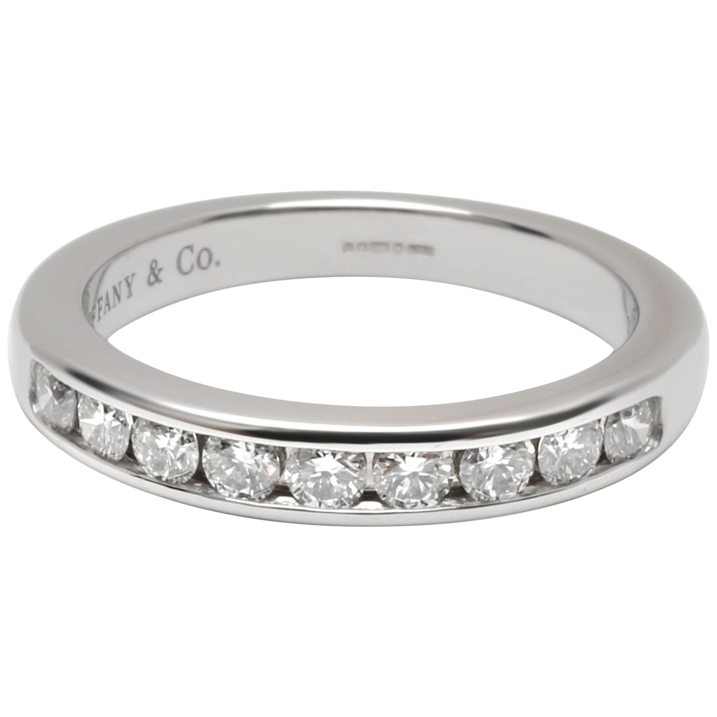 Tiffany & Co. Channel Set Diamond Wedding Band in Platinum 0.33 Carat