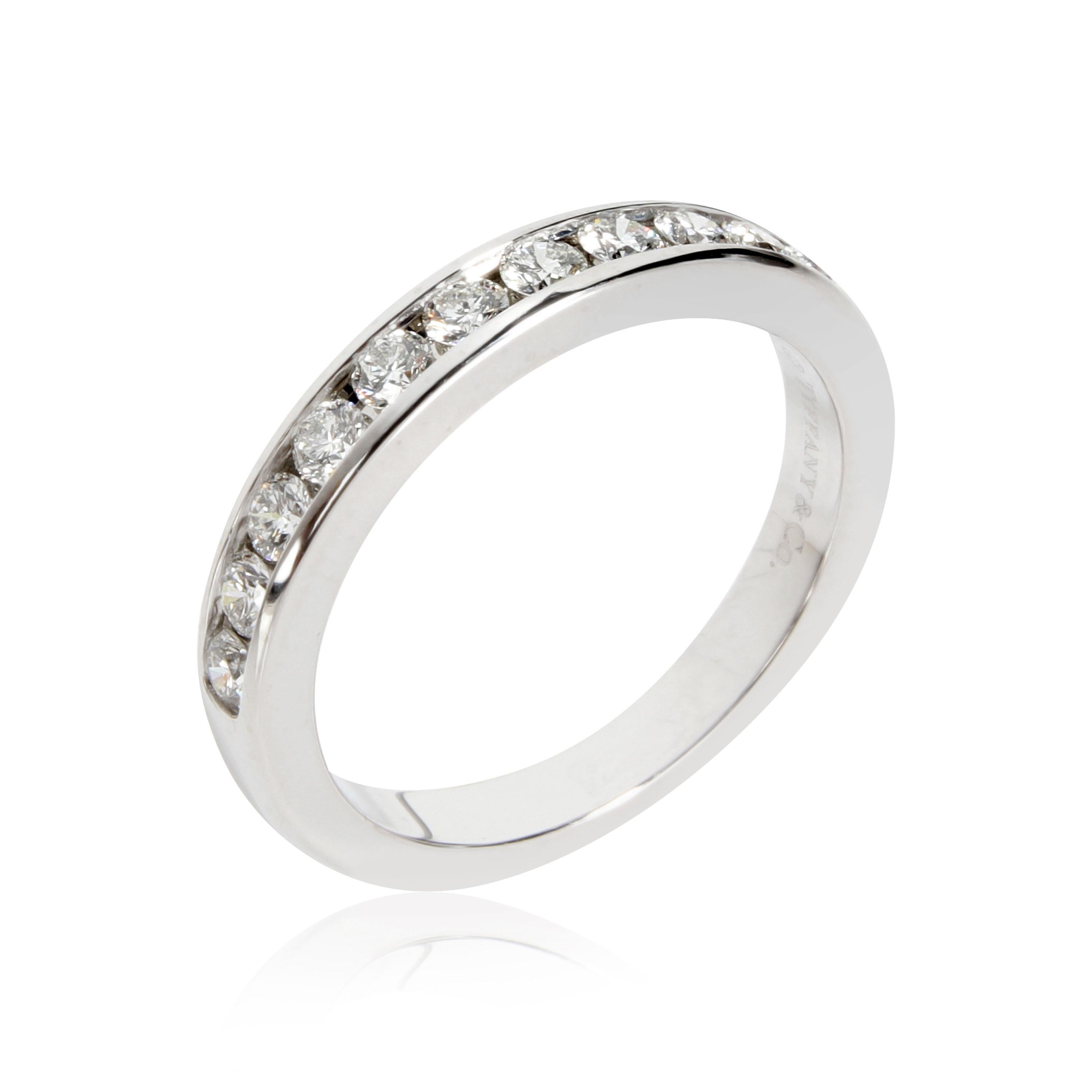 Tiffany & Co. Channel Set Diamond Wedding Band in Platinum 0.33 CTW In Excellent Condition In New York, NY