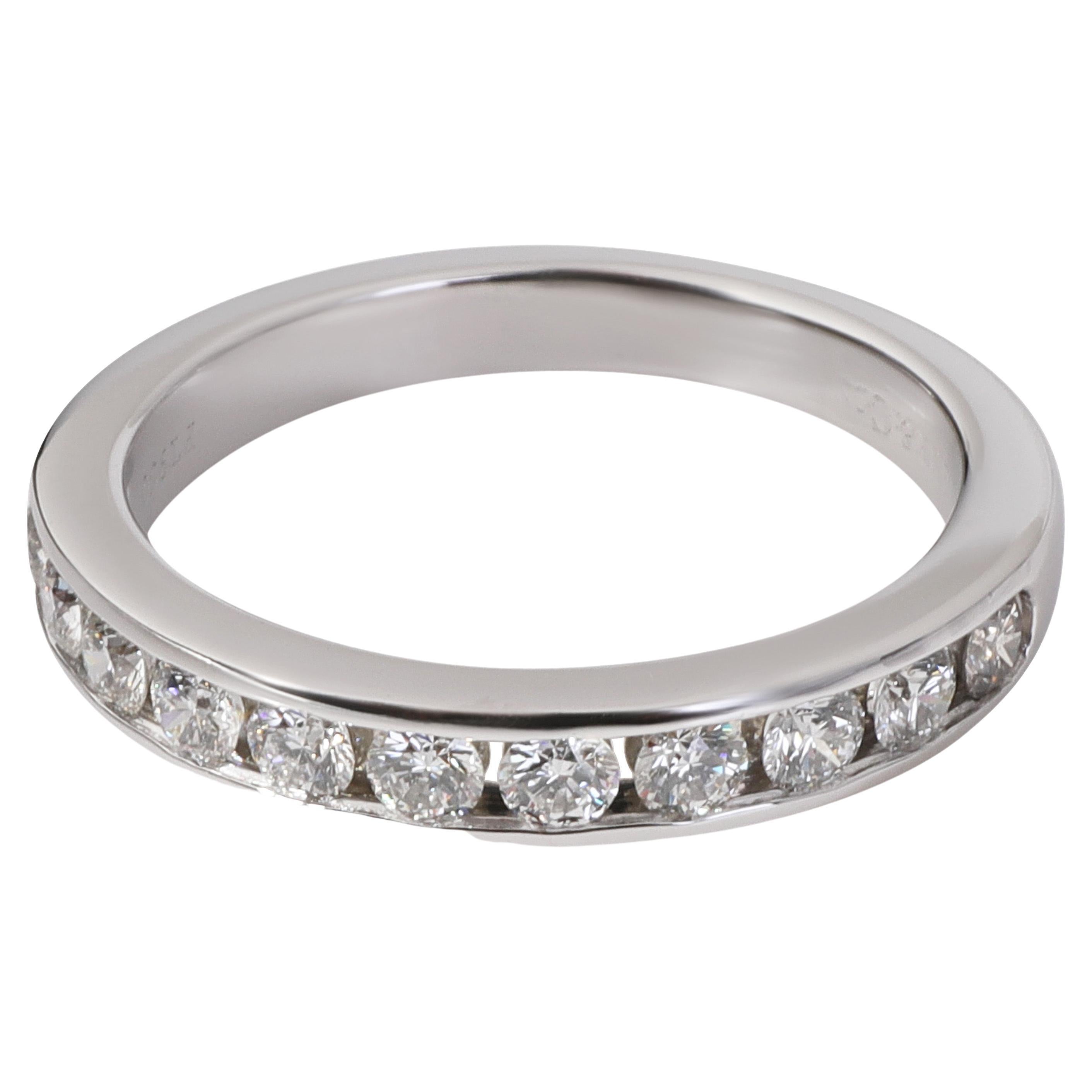 Tiffany & Co. Channel Set Diamond Wedding Band in Platinum 0.33 CTW For Sale