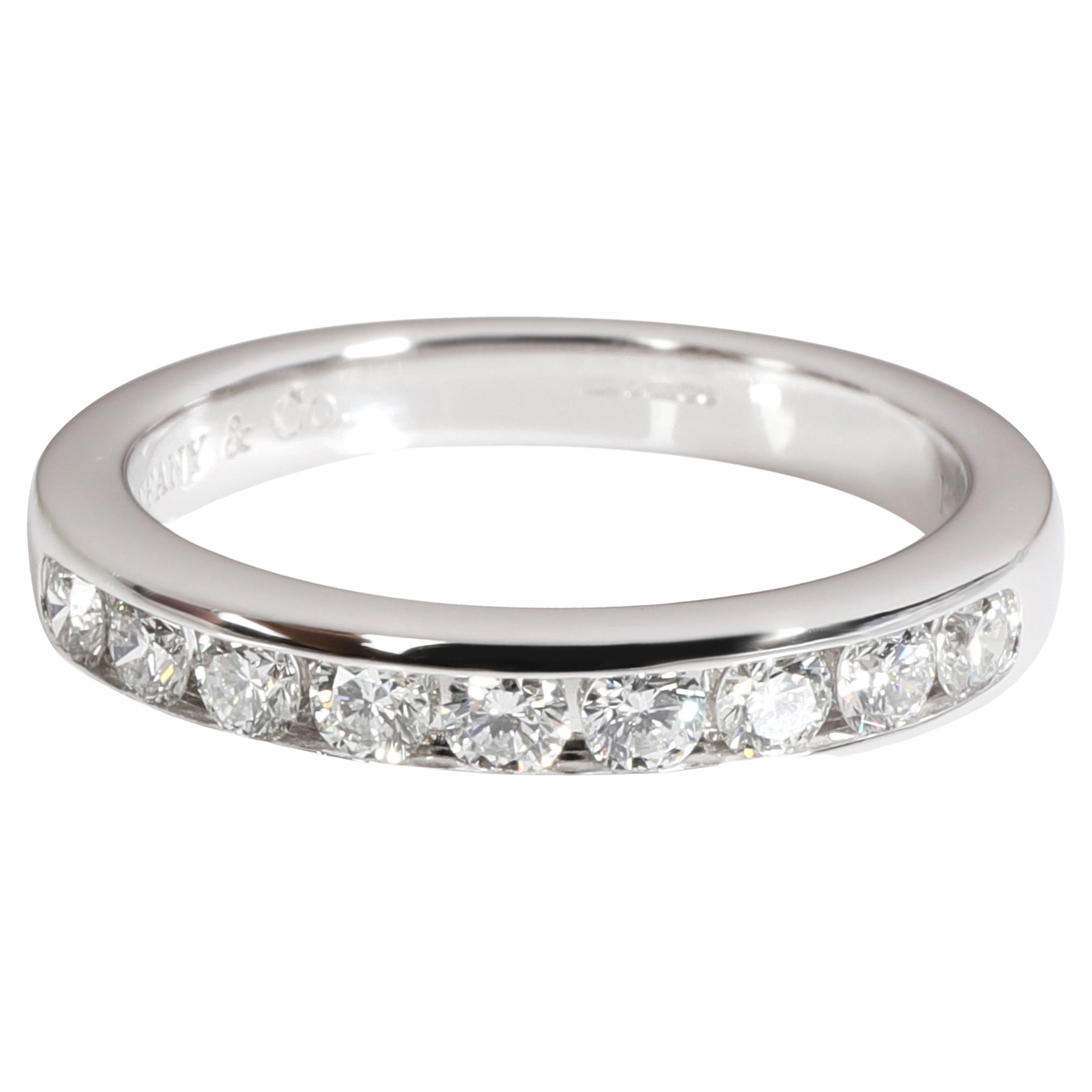 Tiffany & Co. Channel Set Diamond Wedding Band in Platinum 0.35 CTW For Sale
