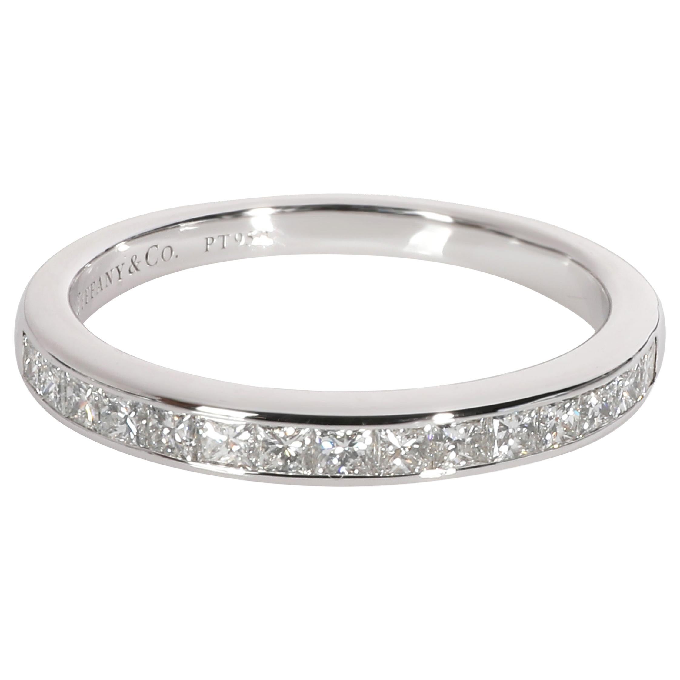 Tiffany & Co. Channel Set Princess Diamond Wedding Band in Platinum 0.5 Carat