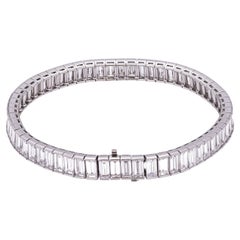 Tiffany & Co. Channel Set Tennis Bracelet with Baguette Stones