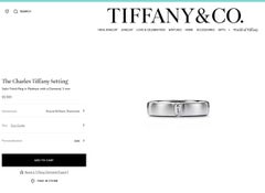 TIFFANY & Co. Charles Platinum Diamond 5mm Wedding Band Ring 10