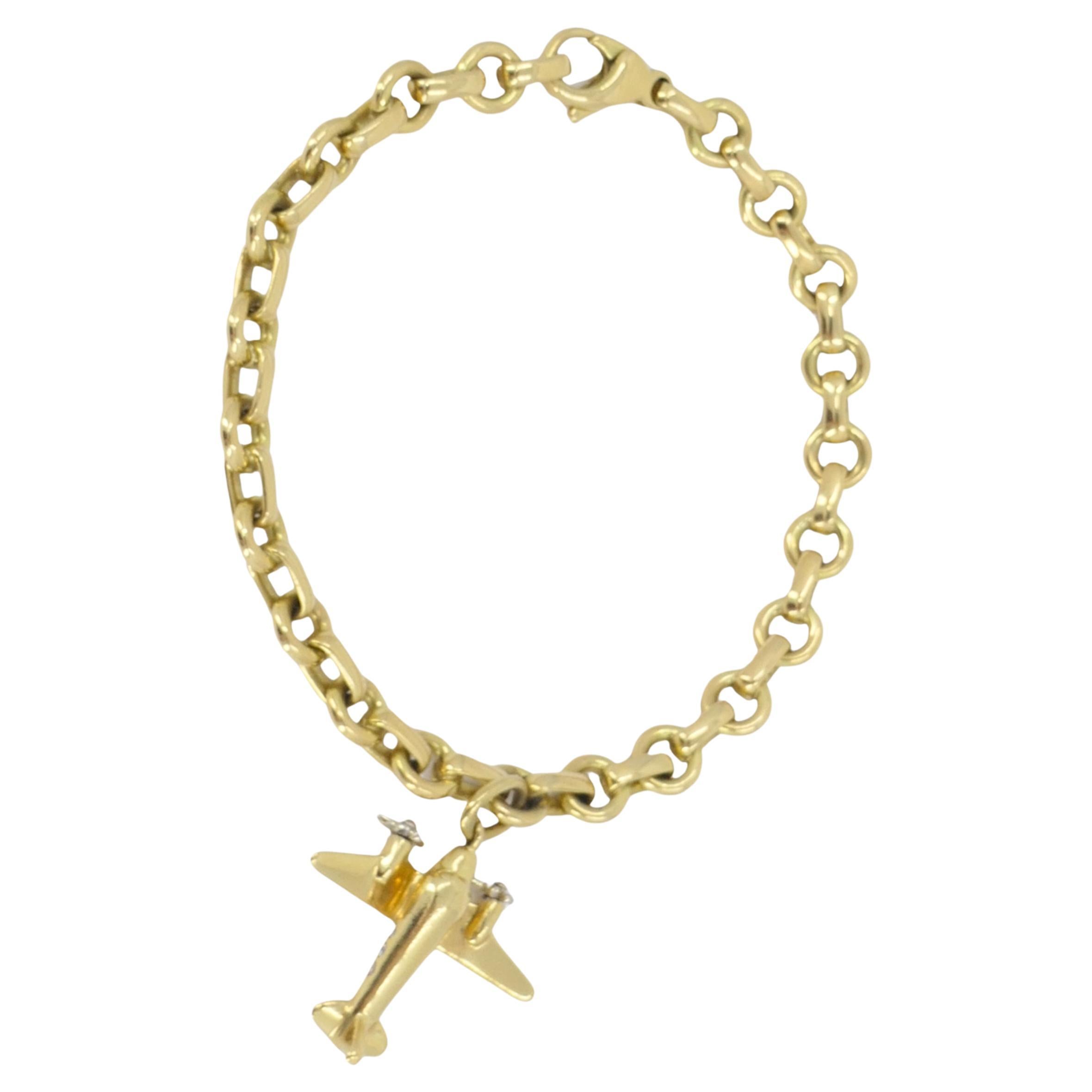 Tiffany & Co. Charm Bracelet 18k Gold Mechanical Charm