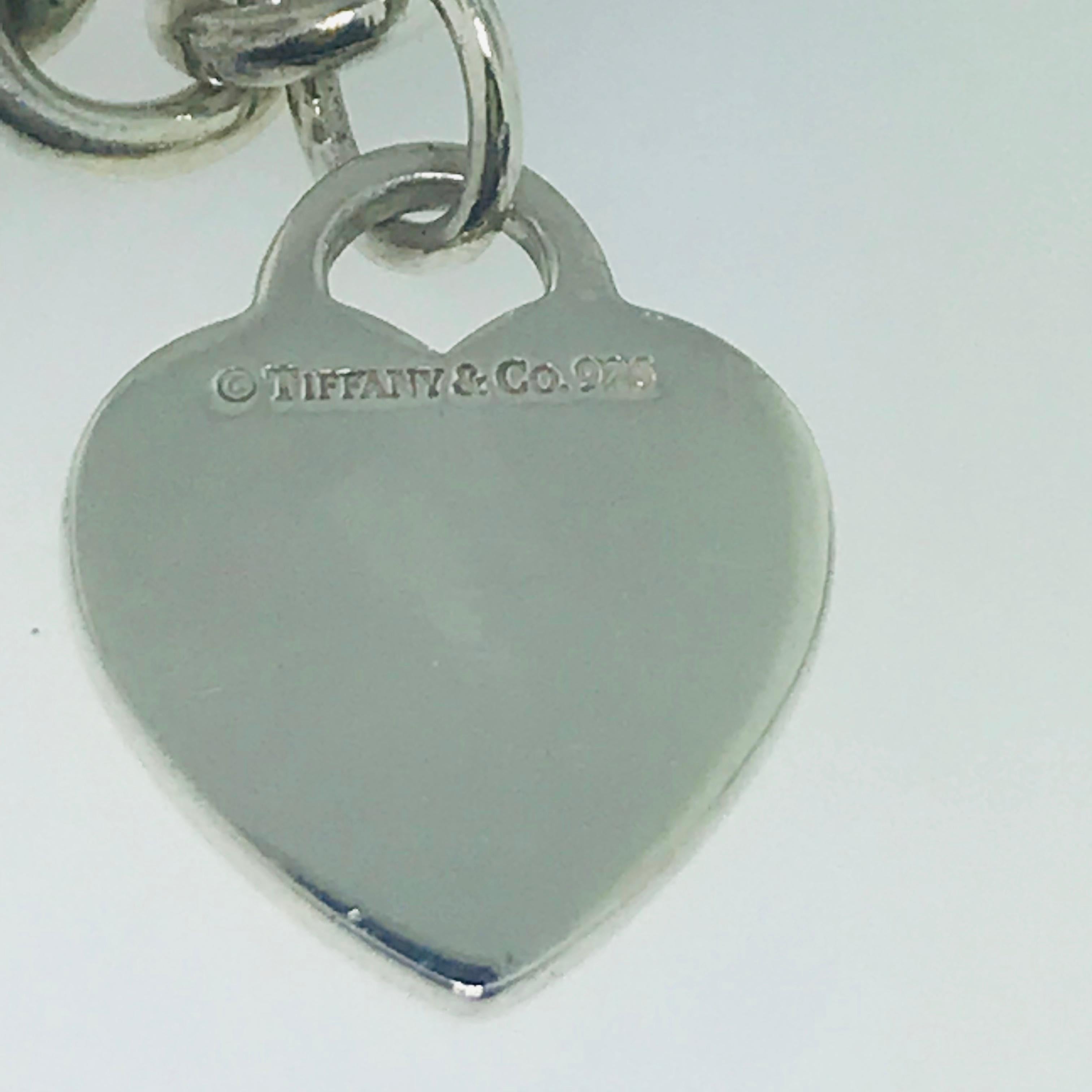 Tiffany & Co. Charm Bracelet with Heart Charm in Sterling Silver 1