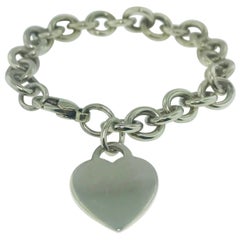 Tiffany & Co. Charm Bracelet with Heart Charm in Sterling Silver