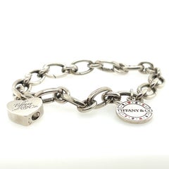 Tiffany & Co Charm Bracelet with Rare Poker Chip Charm