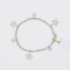 Tiffany & Co. Charm Bracelet with White Diamonds in Platinum