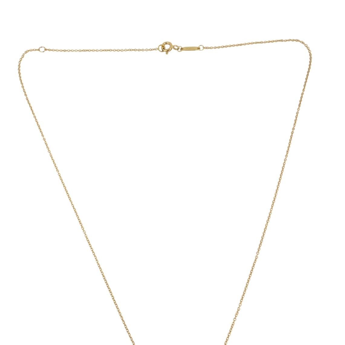 Tiffany & Co. Charm Collar Colgante Oro 18k Diamante Ampersand Caja Original en venta 2