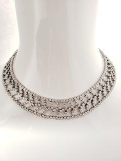 Tiffany & Co. Chevron Diamond Necklace